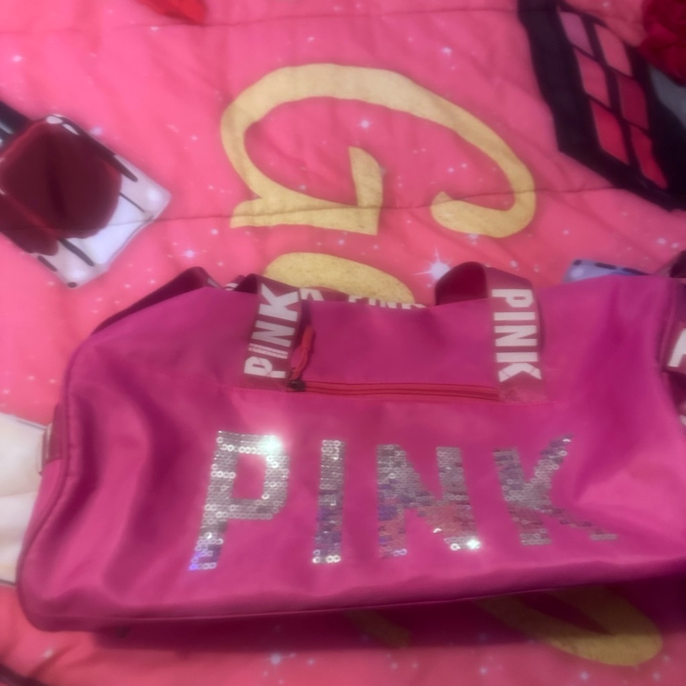 Pink Sequin Women's Bag